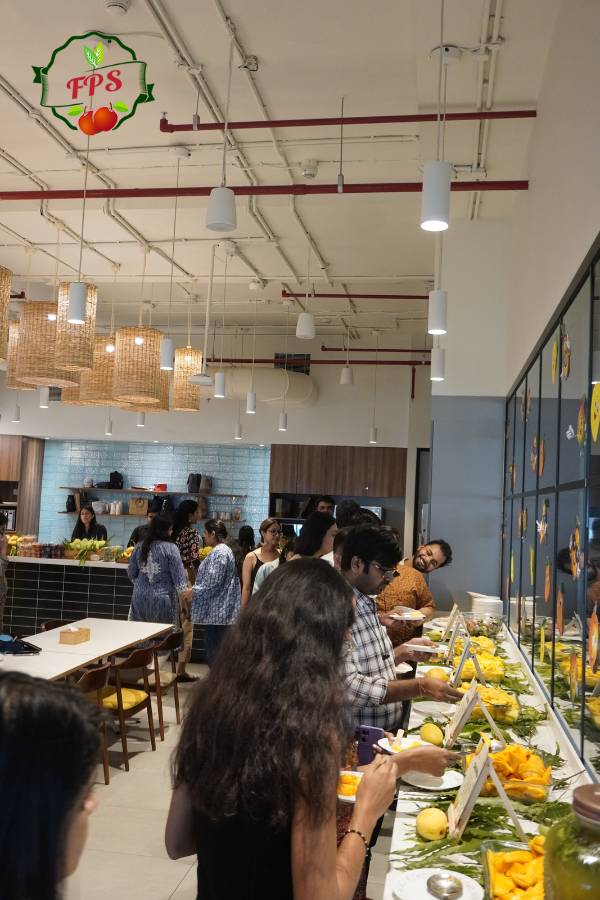 Midday Cheer Mangoes And Smiles All Around